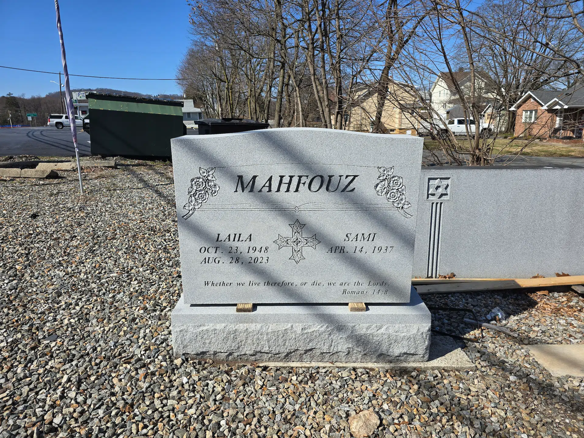 Granite Custom Headstone hand-carved by NJ Headstone Shop in NJ — image 1