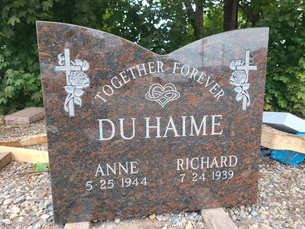 Granite Custom Headstone hand-carved by NJ Headstone Shop in NJ — image 2
