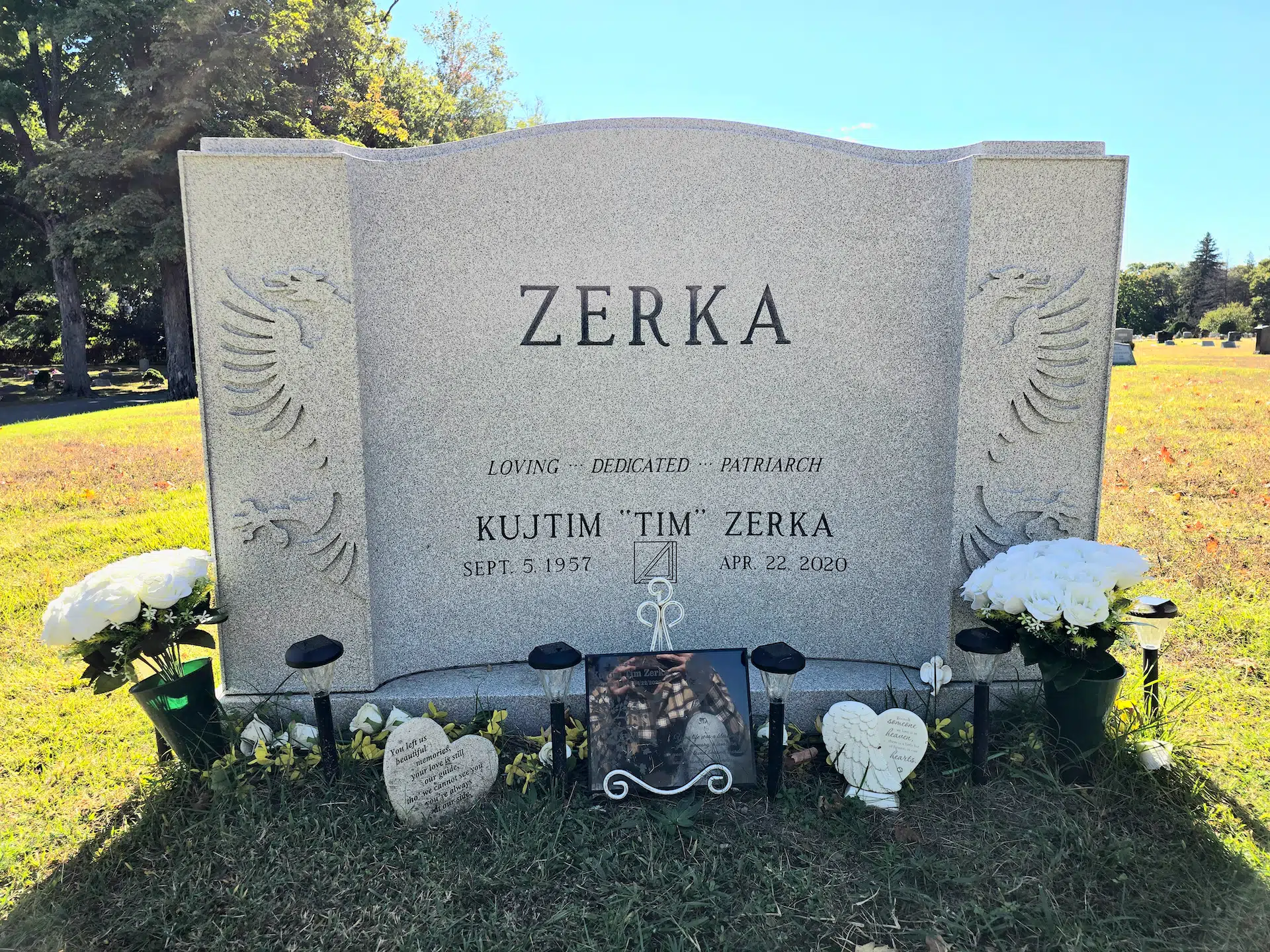 Granite Custom Headstone hand-carved by NJ Headstone Shop in NJ — image 4